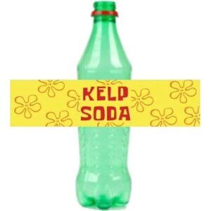 Pre Cut Kelp Soda Bottle labels, Squarepants under the sea drink bottle labels